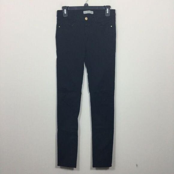 Zara Trafaluc Jeans Women Size 4 Black‎ Skinny Low Rise Stretch Jeans - Picture 1 of 3